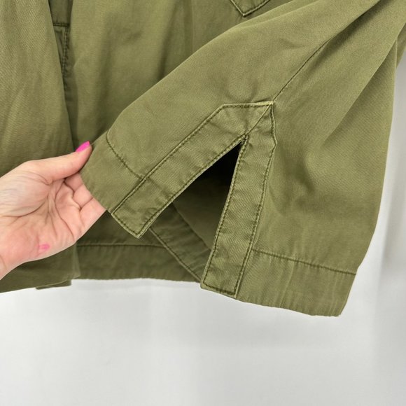 Free People Olive Green Hooded Jacket - Picture 6 of 11